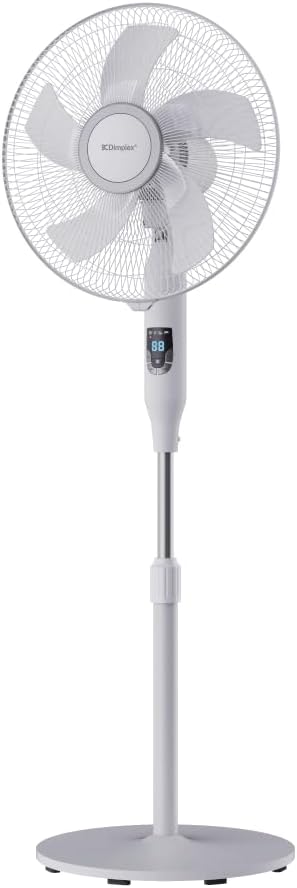 stay cool with this ultra-quiet dimplex dc digital fan.